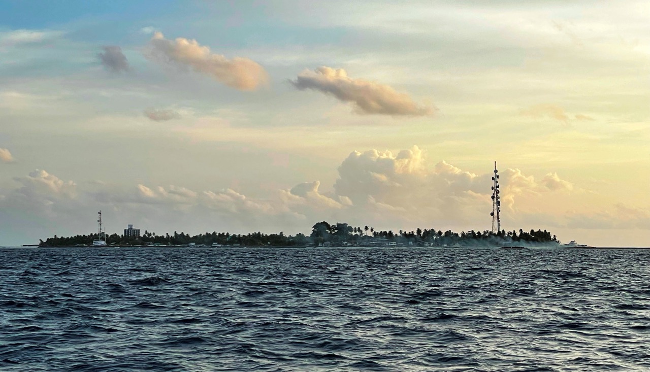 Aerial view of Dhangethi
