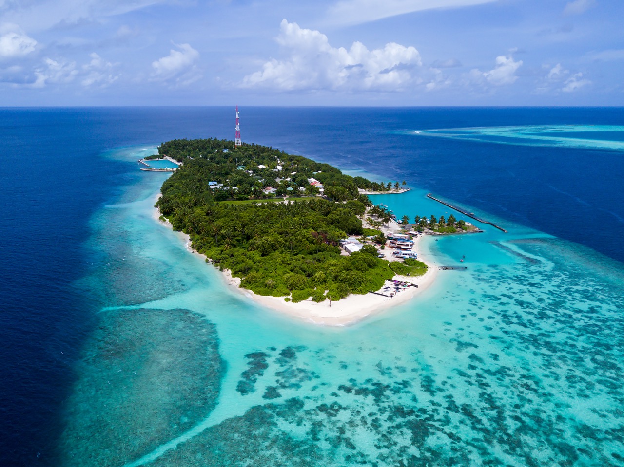 Aerial view of Haggnaameedhoo