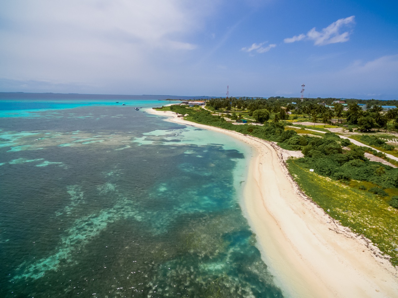 Aerial view of Maamingili