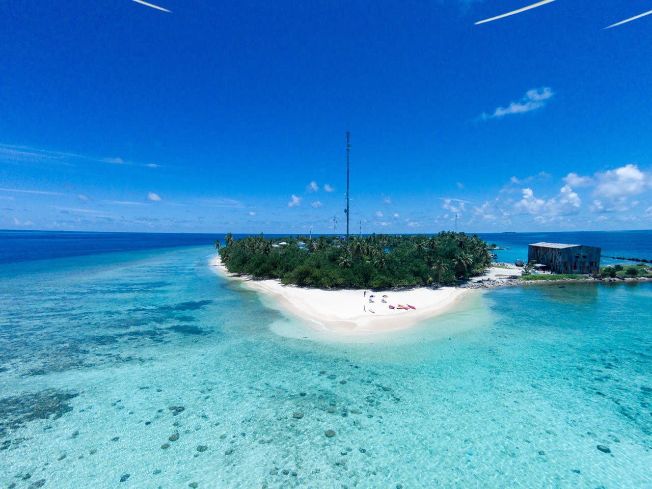 Aerial view of Mahibadhoo