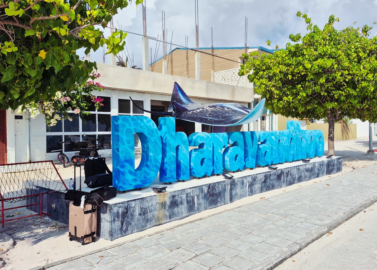 Aerial view of Dharavandhoo