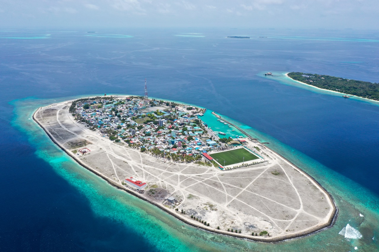 Aerial view of Eydhafushi