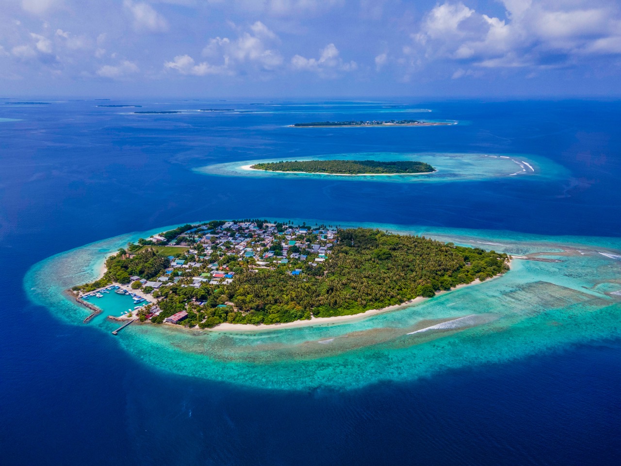 Aerial view of Maalhos