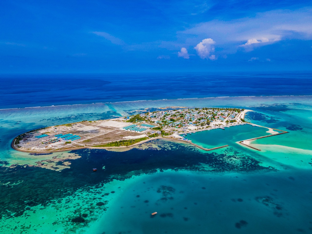 Aerial view of Thulhaadhoo