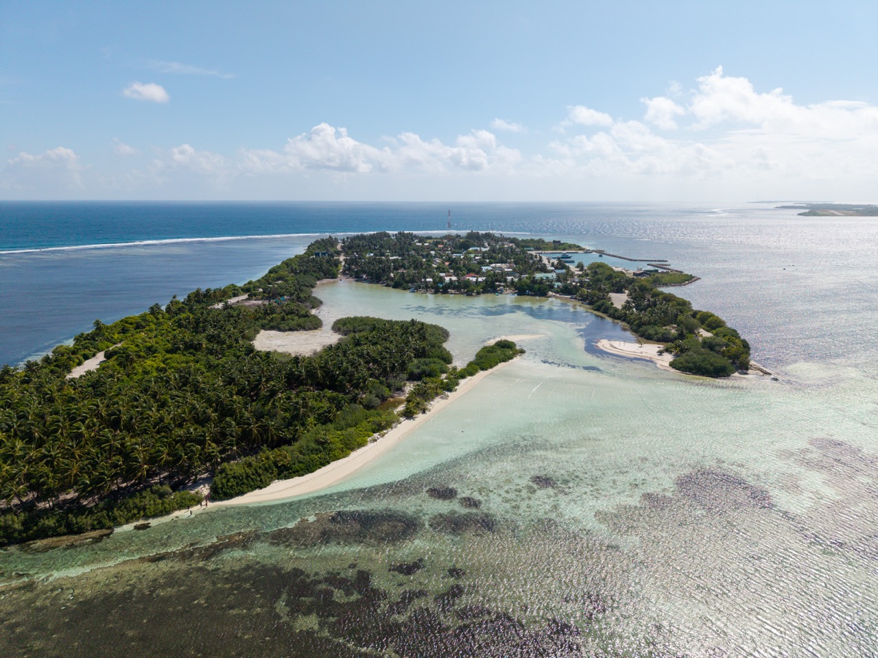 Aerial view of Kanduhulhudhoo
