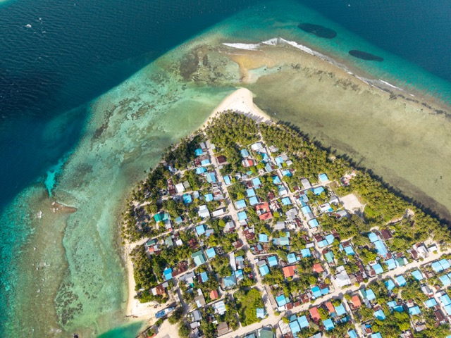 Aerial view of Maamendhoo