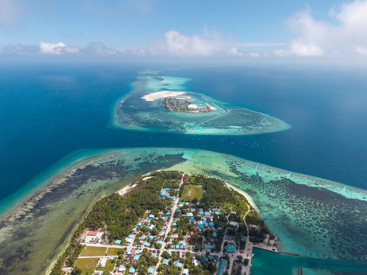 Aerial view of Nilandhoo