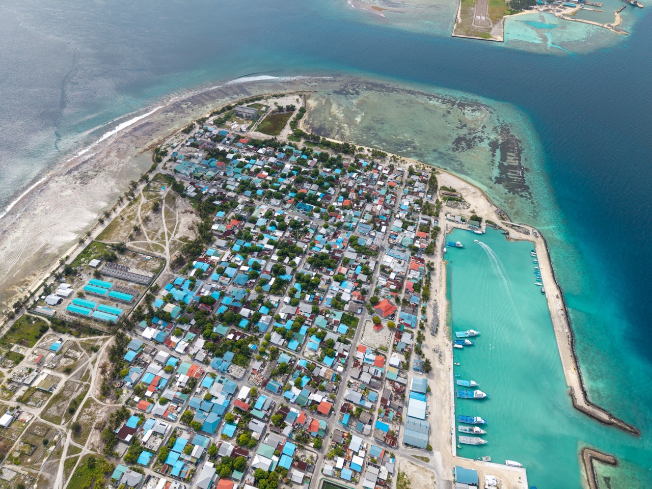 Aerial view of Villingili