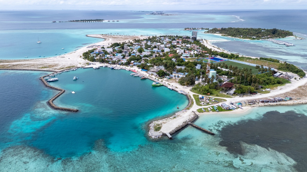 Aerial view of Guraidhoo