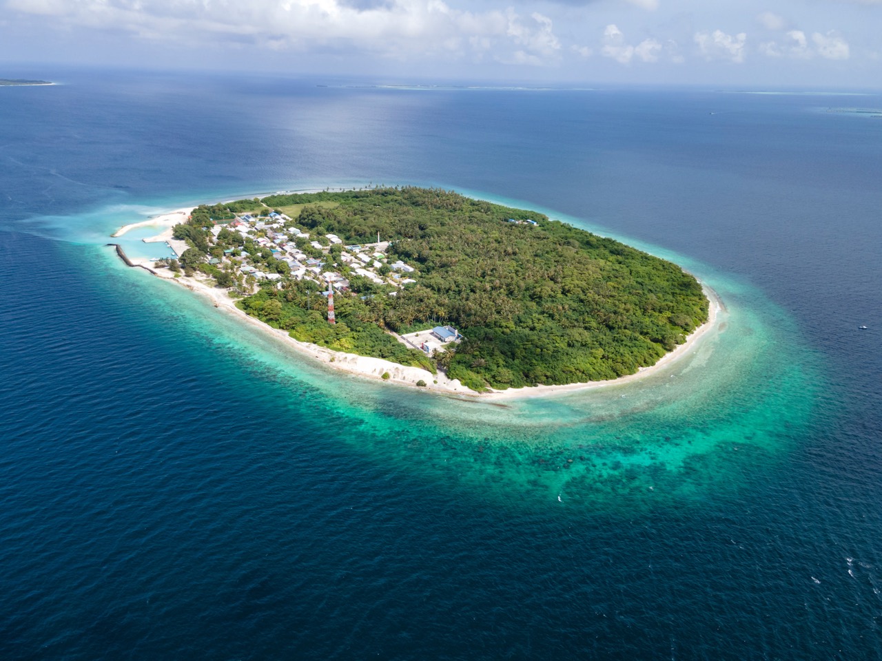 Aerial view of Magoodhoo