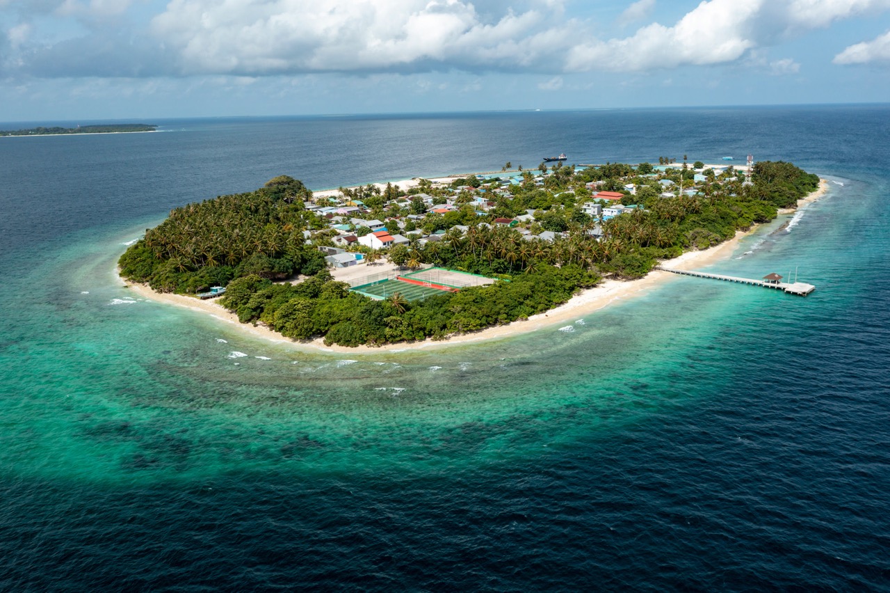 Aerial view of Miladhoo