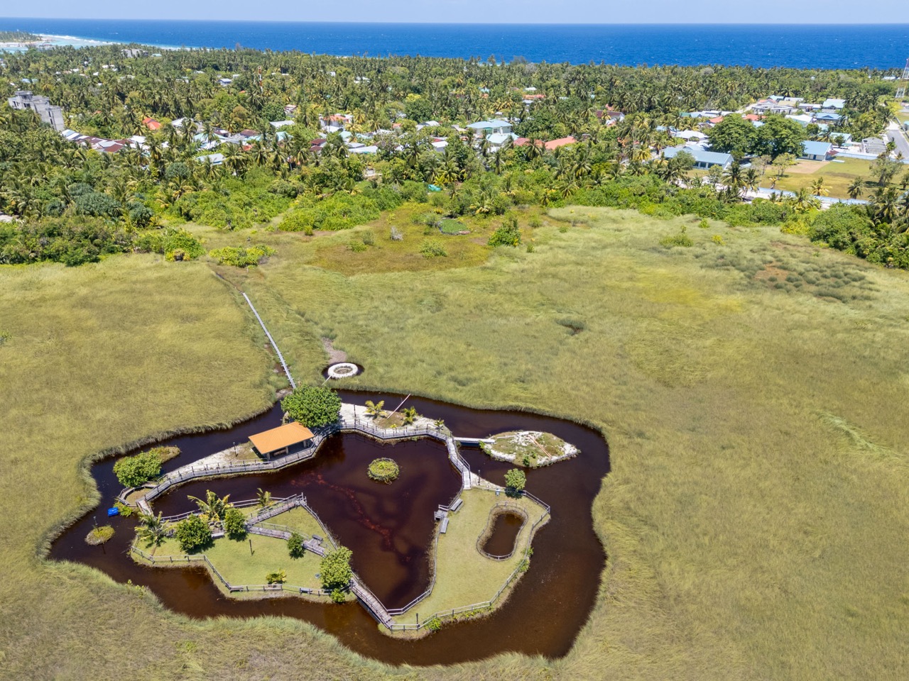 Aerial view of Hulhudhoo